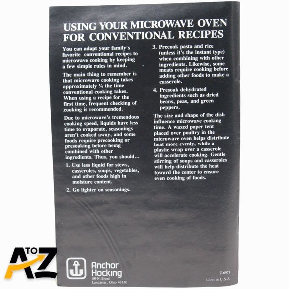 Vintage Anchor Ovenware Hocking Microware 12" Square Baking Sheet w Box & Manual - Picture 11 of 12